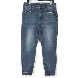 JUDY BLUE Ankle Fray High Rise Stretch Skinny Fit Jeans Women's 18W